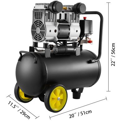 Flüster Kompressor Ölfrei Luftkompressor Druckluft 30L Kessel Leise 980W 64dB